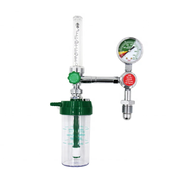 Medical Oxygen Pressure Reducing Valve Regulator With Flow Meter, Cylinder Valve Oxygen