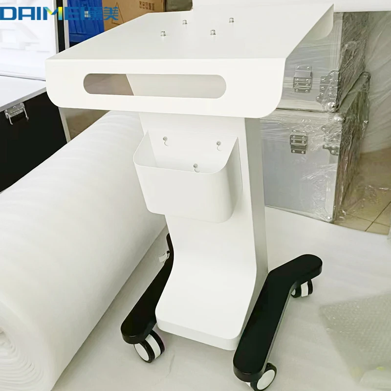 Bearing Weight 150Kg Beauty Salon Aesthetic Trolley/ Cart/Stand With Big Wheel  Drawer Aluminium For Spa Clinic Hospital