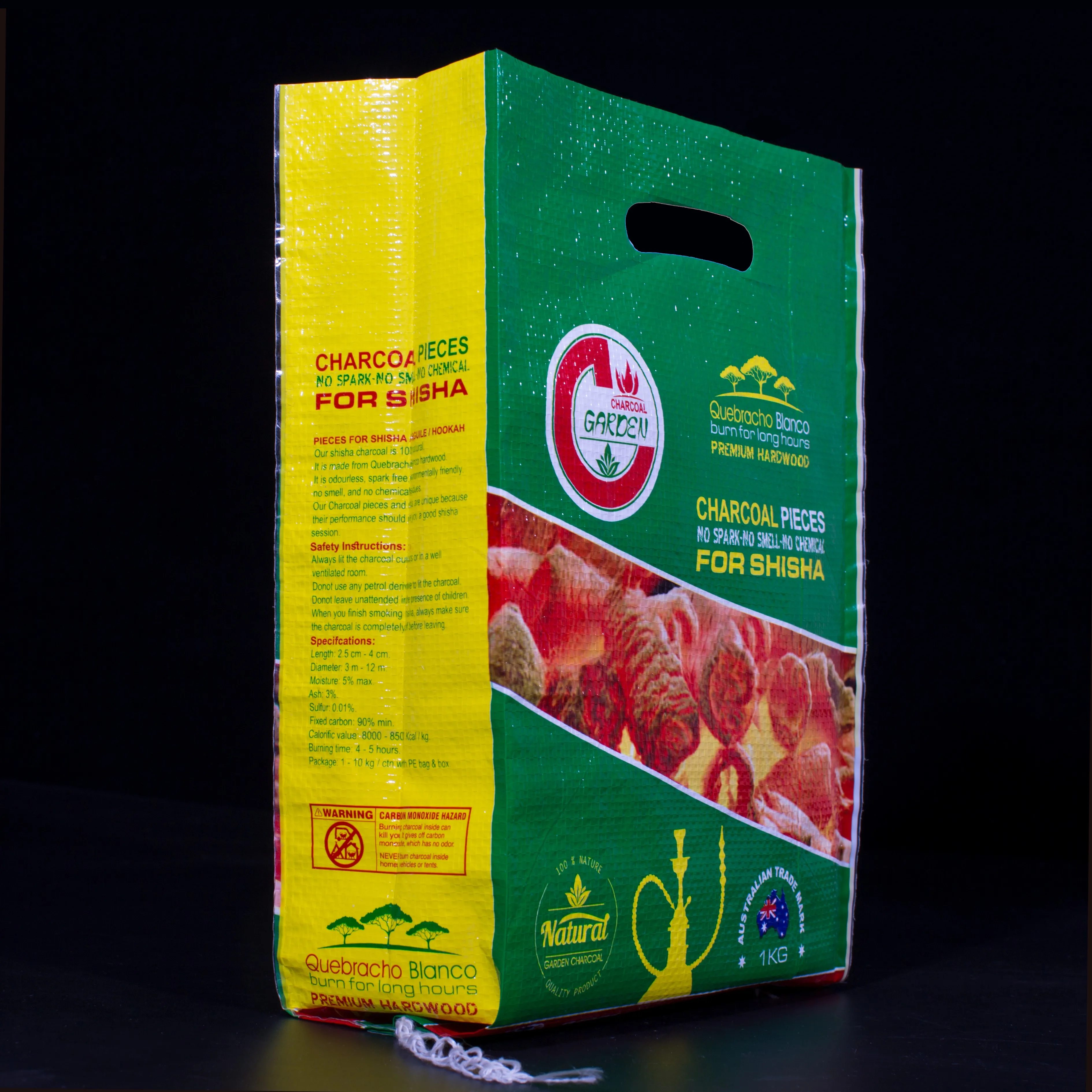 bbq charcoal coconut shell charcoal hardwood lump charcoal briquettes packaging pp woven bag 20kg 50kg