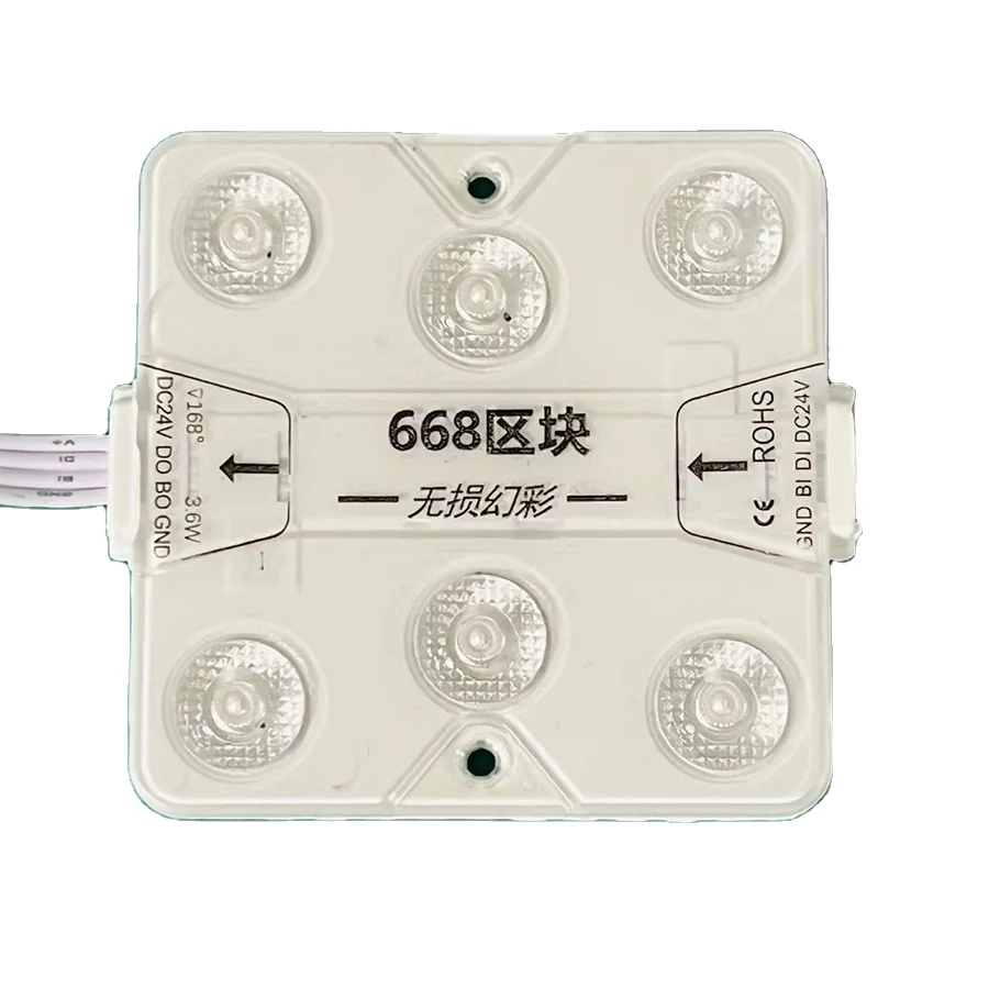 full color rgb led module outdoor with IC DC24V 3.5w high brightness waterproof IP68 for ceiling lighting box