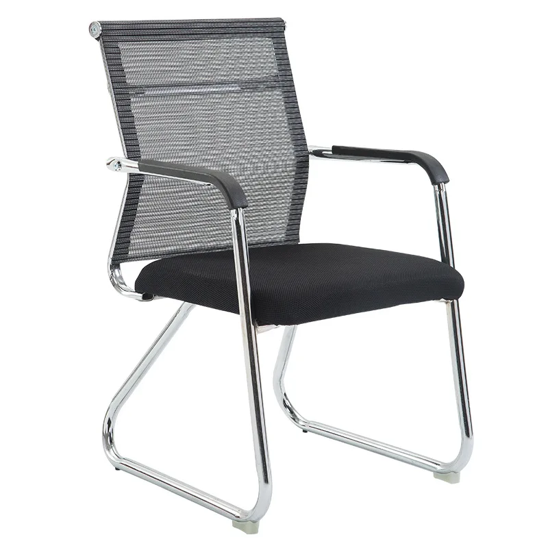 Model: OA2002 Steel Structure Meeting Conference Fixed Bow Base Leg Mesh Staff Office Chair Without Wheels