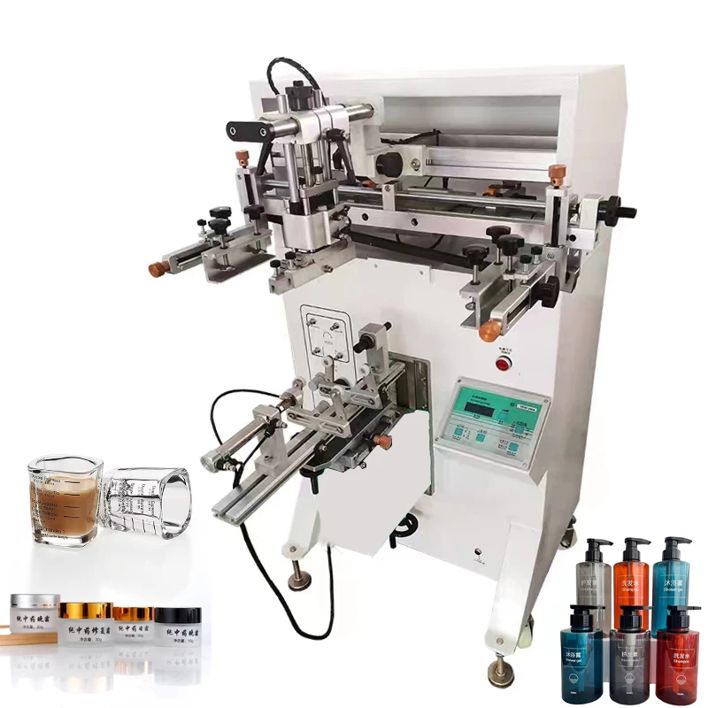 Printing stroke 400mm high precision Plastic jar silk printing machine semi automatic gallon buckets screen printing machine