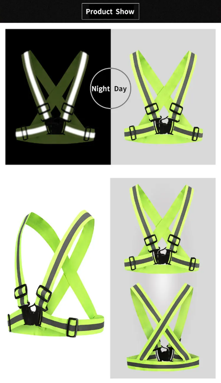 Red Reflective Night Running Vest