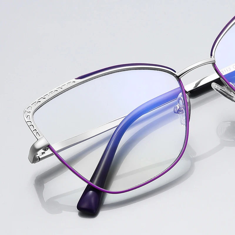 Fashion Eyeglass Frame Women Cat Eye Glasses Metal Frame anti blue light glasses blue blocking eyeglasses optical frames