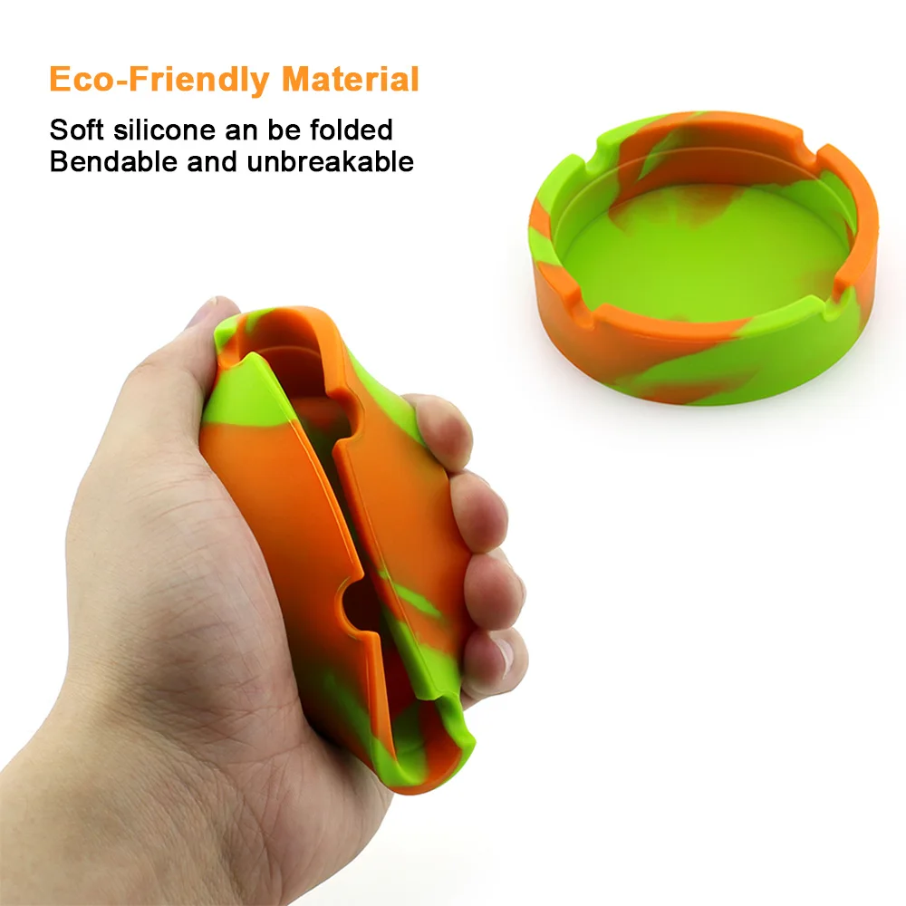 Portable Dining Table Round Rotating Cigarette Ash Tray Hotel Decoration Ashtray Cute  Cigar Ashtra Glowing In the Darkness