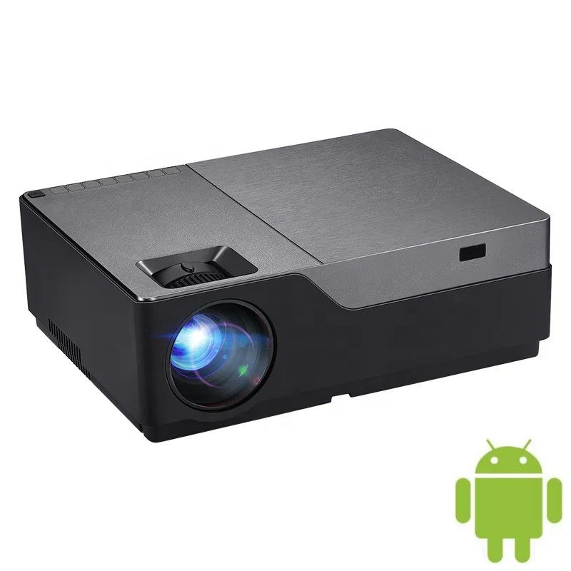  Aliexpress Горячая Распродажа AUN Android 8 0 M18UP Full HD проектор разрешение 1920x1080P. 3d-домашний кинотеатр с поддержкой 4K office. VGA