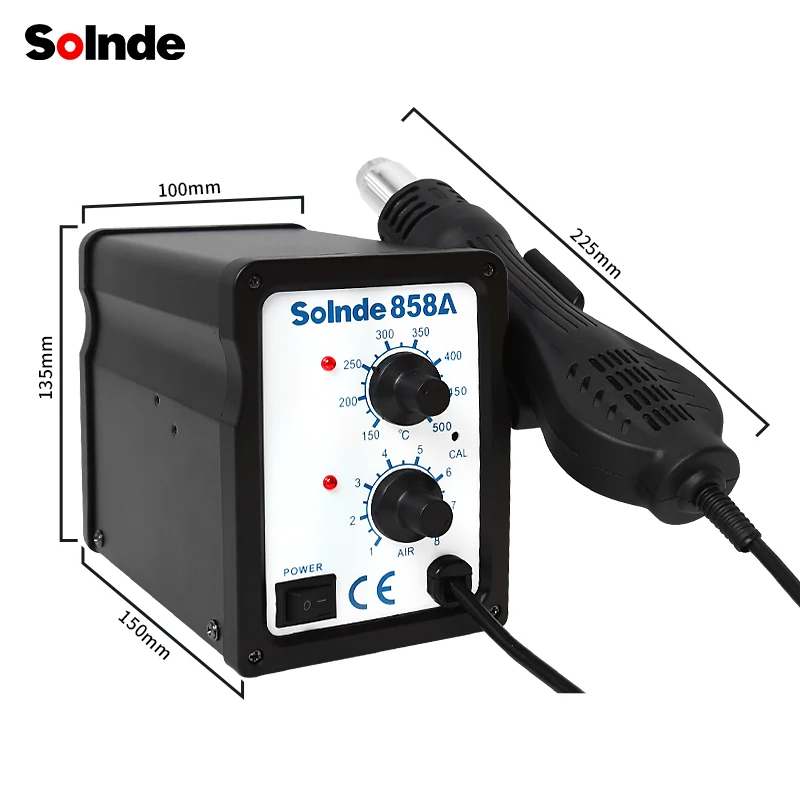 SLD-858A Hot Air Gun Soldering station estacion de calor station de soudure a air chaud SMD Hot Air Soldering Station