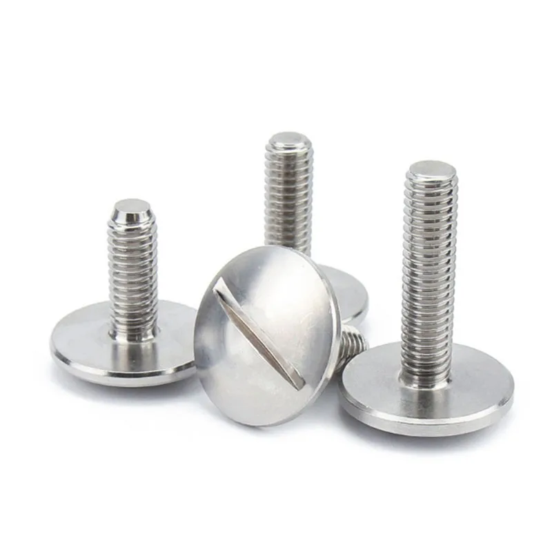 GB947 M2 M3 M4 M5 M6 Stainless Zinc Steel Large Raised Head Screw 8-32 1/4-20 Slot Big Pan Head Screw Round Head Bolt Screw