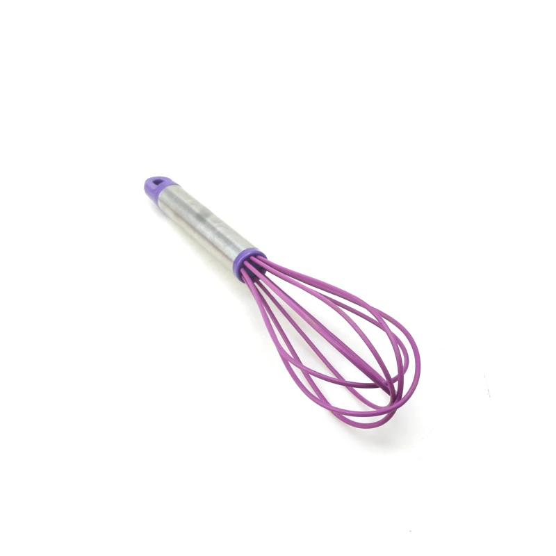 Kitchen Accessories Home Baking Utensils Egg Beater Silicone Manual Egg Whisk