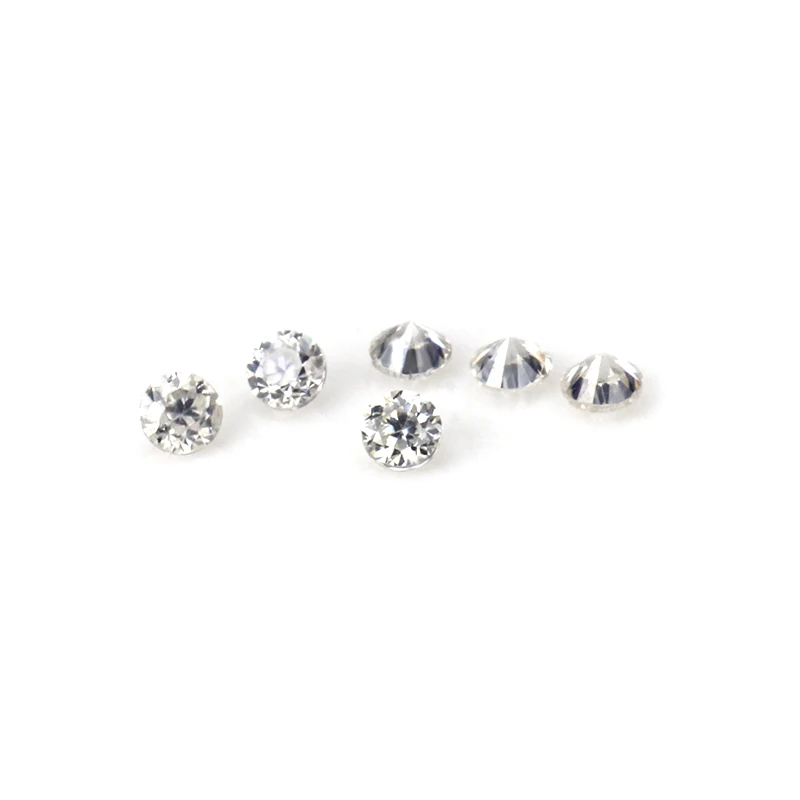 Top quality Wholesale 0.8mm-2.9mm Moissanite stones price per ct Round cut DEF VVS1 loose moissanite diamond for Ring
