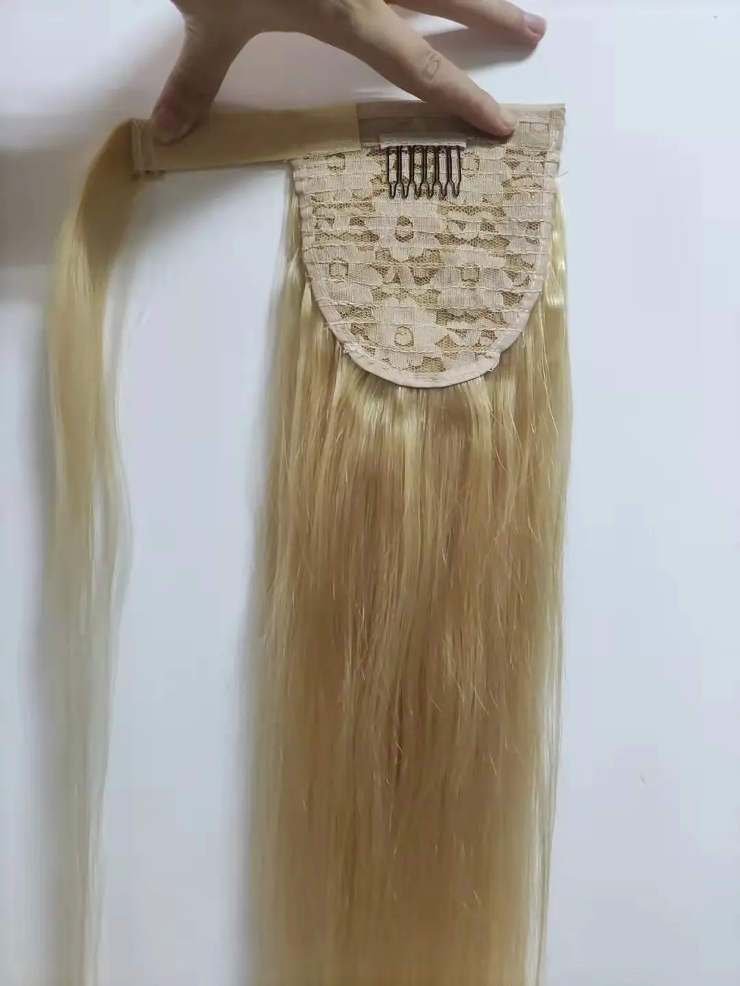 613#blonde hair weaving ponytail wholesale various kind texture ponytail