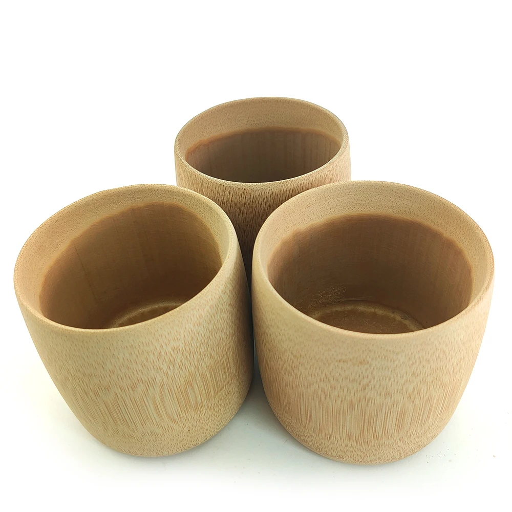 Tableware Eco-friendly Handmade Mug Reusable Drinking 100% Natural Bamboo Cup
