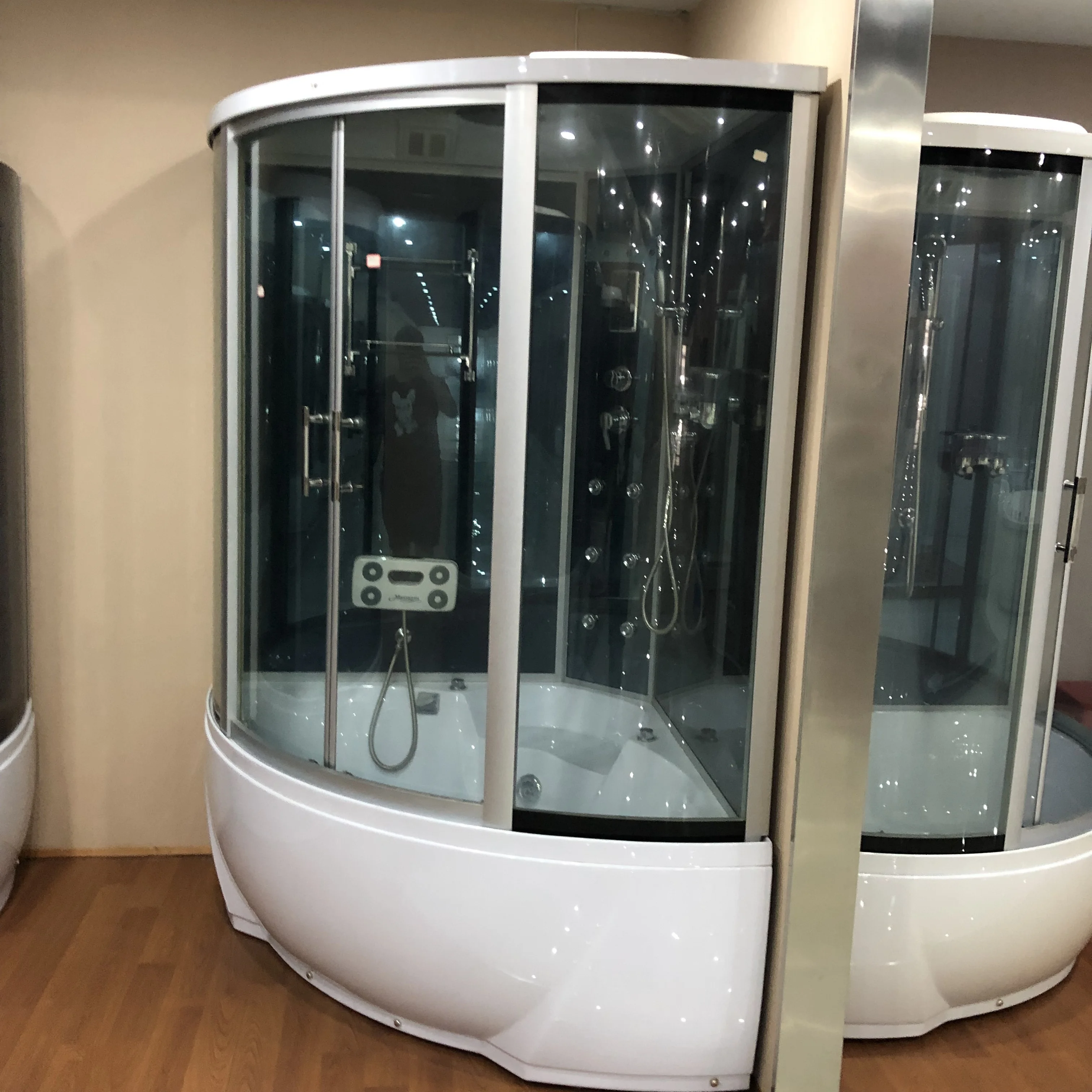 Luxury sexy corner install bathroom shower cabin room and tub combo with useful functions