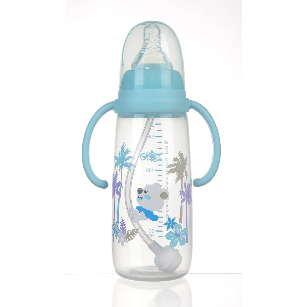 New Design Cute Wide Neck PP Baby Feeding Bottle  RK-3121