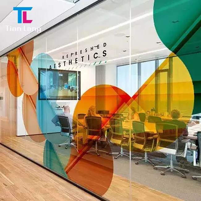 Glass Film Self Adhesive Waterproof Window Privacy PVC Film Sticker for Bathroom Living Room