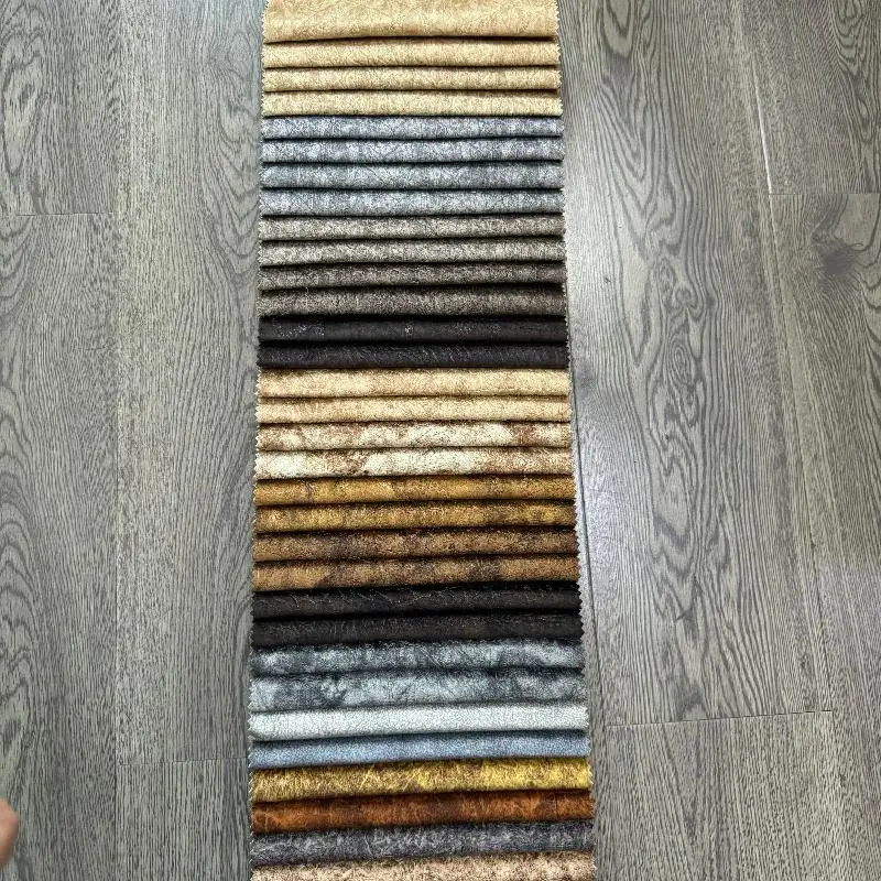 Wholesale Sale Upholstery Velvet velour fabric printing and embossing with Backing Nonwoven upholstery velvet Fabric for sofa