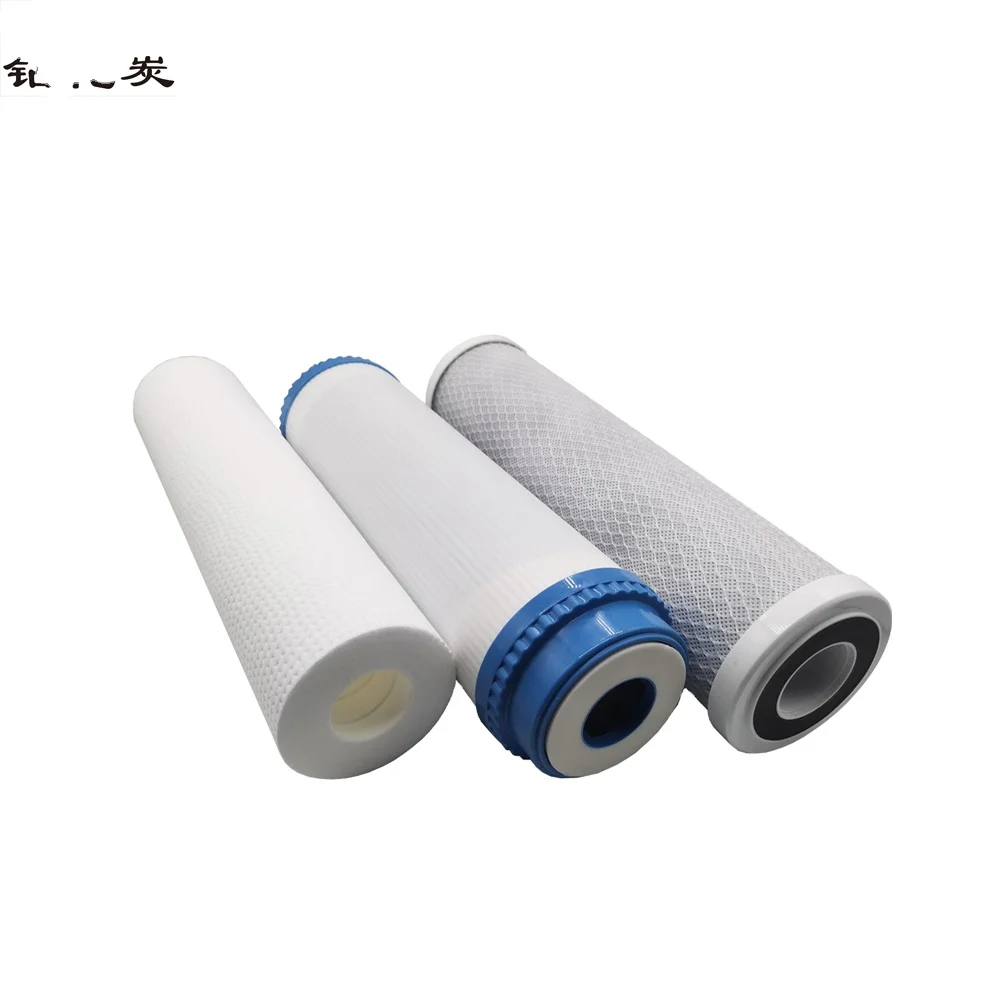 10 Inch Filter 3 Stage Water Pre-filtration PP+UDF+CTO Countertop Water Purifier Water Filters