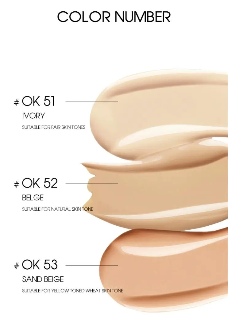 Private Label Hydrating Liquid Foundation Oil Control Concealer Waterproof Makeup Bb Cream Face Powder Foundation For Women