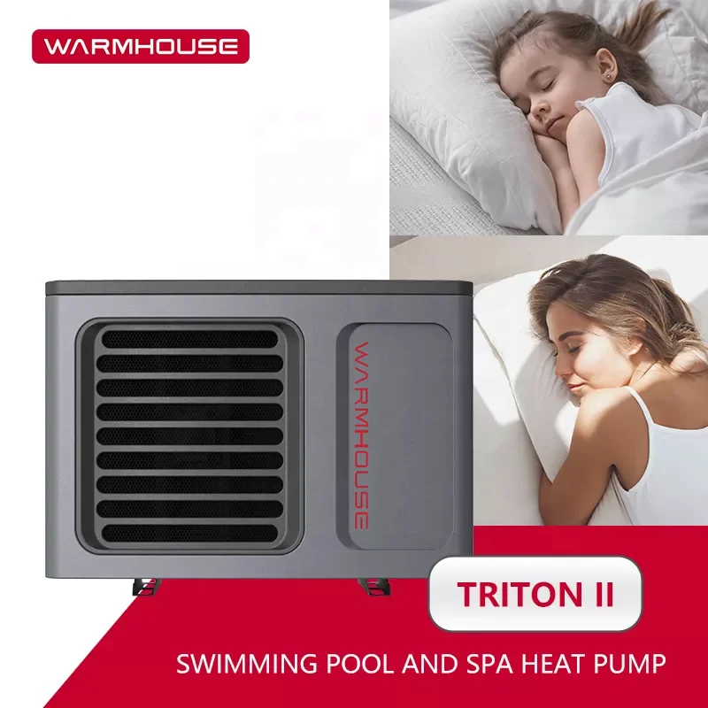 Warmhouse Pool Heater 8kW 9kW 17kW 19kW 22kW 26kW air to water pool heat pump DC inverter R32 Wifi for inground swimming pool