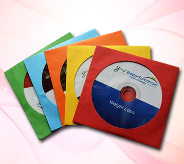 red green orange blue yellow black and white cd paper with windows sleeve