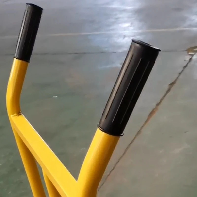 Double Handle Two Pneumatic Wheels Hand Trolley