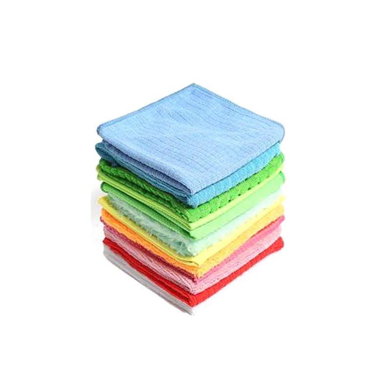 
Cheap industrial wholesale microfiber clean wash wiper dust rag kitchen dish cloth 