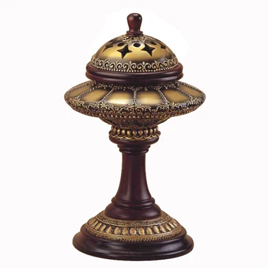 Antique Luxury Classical High Quality Bakhoor Incense burner Wood