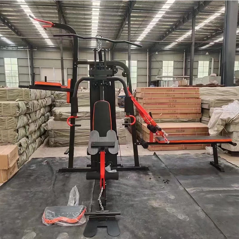 Comprehensive trainer 3 station large equipment strength training set household multi-functional sports fitness equipment