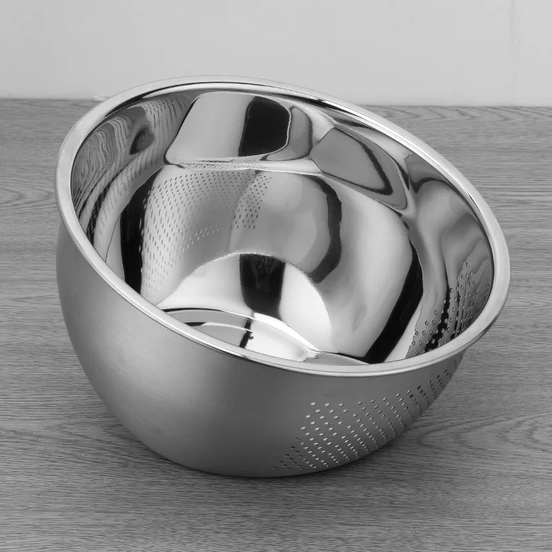 Irregular inclined bottom multipurpose stainless steel 304 wash drain rice sieve fruit vegetables kitchen colanders & strainers