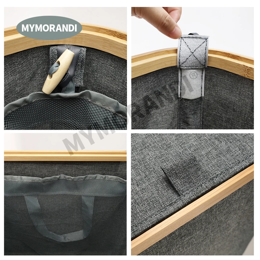 Collapsible Laundry Baskets with Lid Laundry Hamper with Washable Laundry Bag Storage Baskets for Bedrooms