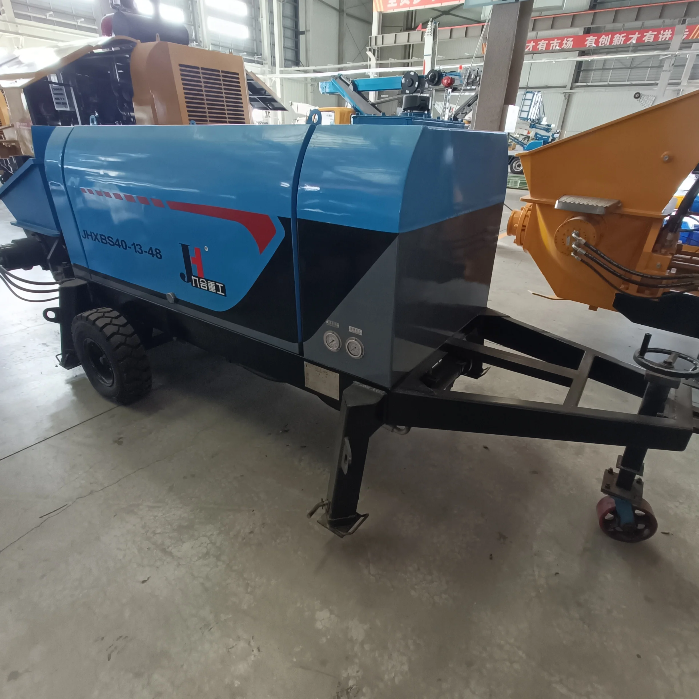 Model XBS30-13-40 Electric Engine Small Concrete Pump Electric Trailer Concrete Fine stone Pump  advantage price for sale