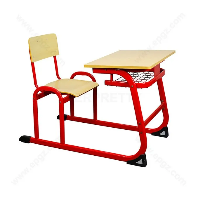 School Furniture Classroom Commercial Student Desk and Chair with Fixed Distance