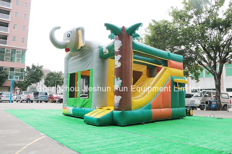 Customized design 16.4*13ft elephant kids jumper inflatable bouncy castle inflatable bouncer house for rental