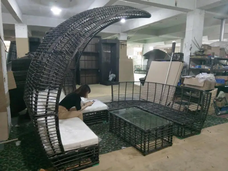 
New Style Comfortable L shape Garden Sofa Set Modern 