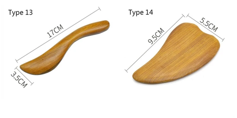 Fragrant Body Foot Reflexology AcupunctureThai Therapy Meridians Scrap Lymphatic Health Care Beech Wood Massager Tools