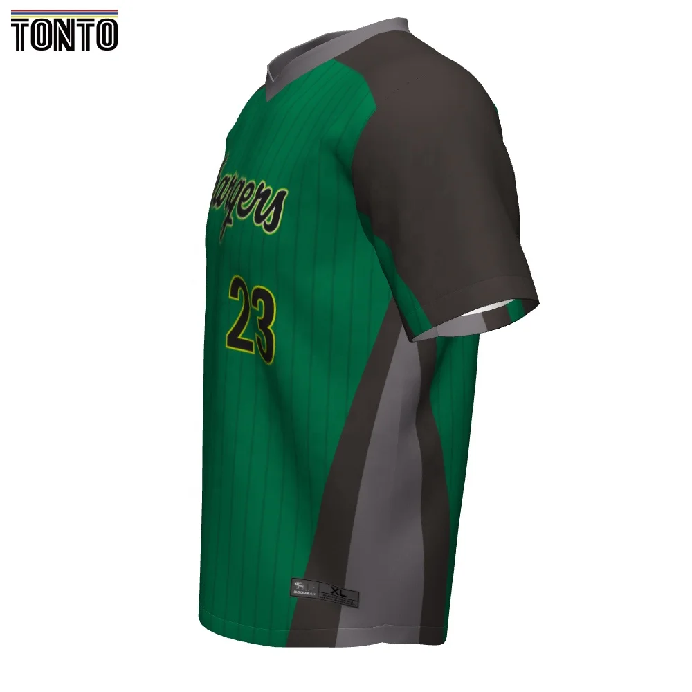 v neck slim fit fashion baseball jersey