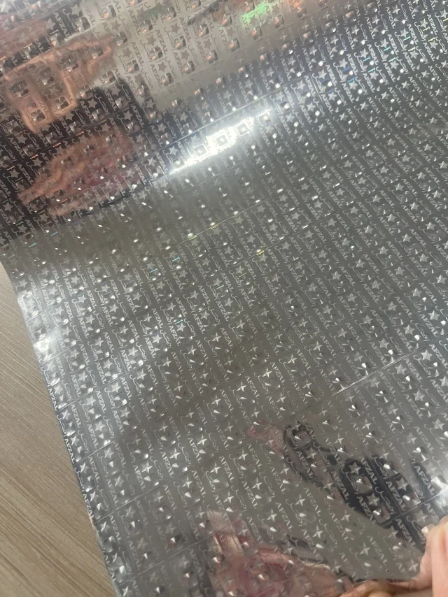 Silver Pattern  Plastic Film