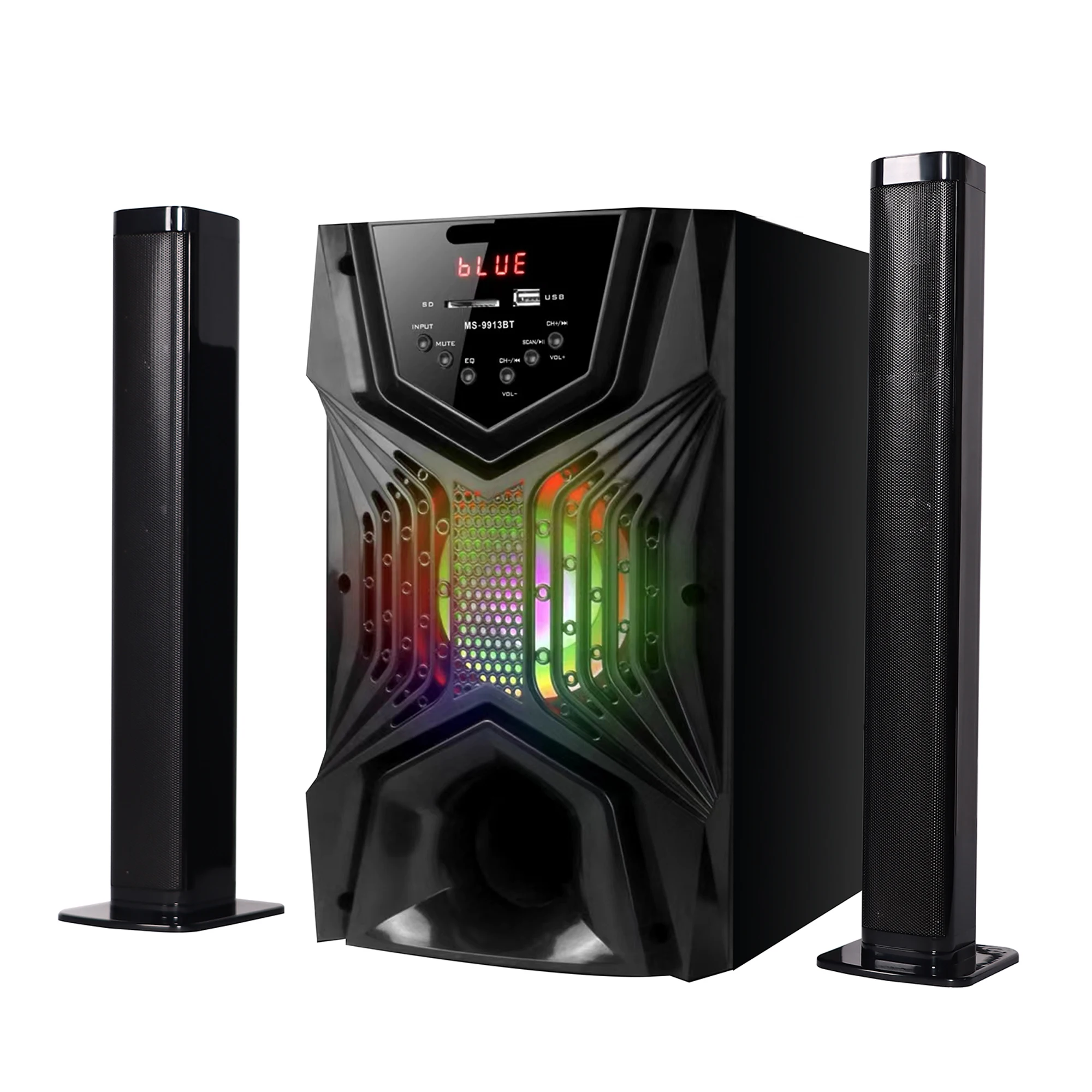 Home Style Fashion Soundbar With Wired Subwoofer Dynamic Sourround Sound TV Sound Bar For Home Theatre System