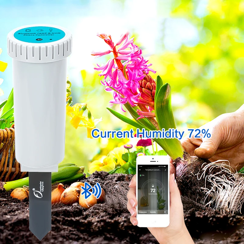 FUJIN IRRIGATION Tuya Bluetooth Soil temperature and Humidity Sensor Irrigation timer Gateway Wireless Remote Controller FJKB021