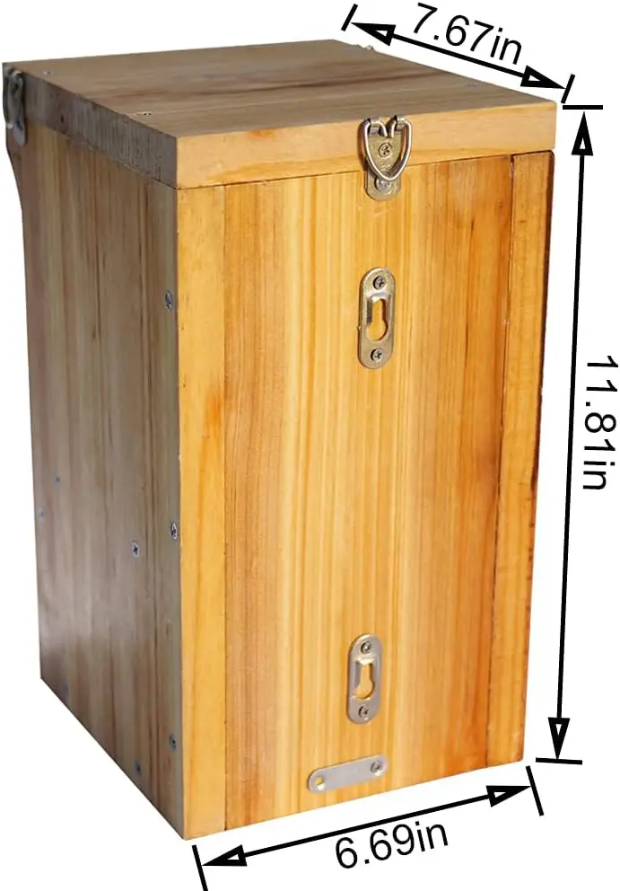 Wooden Mason Bee Butterfly Ladybug House Butterfly Enclosure Automatic Hive Insect Hotel Bee House