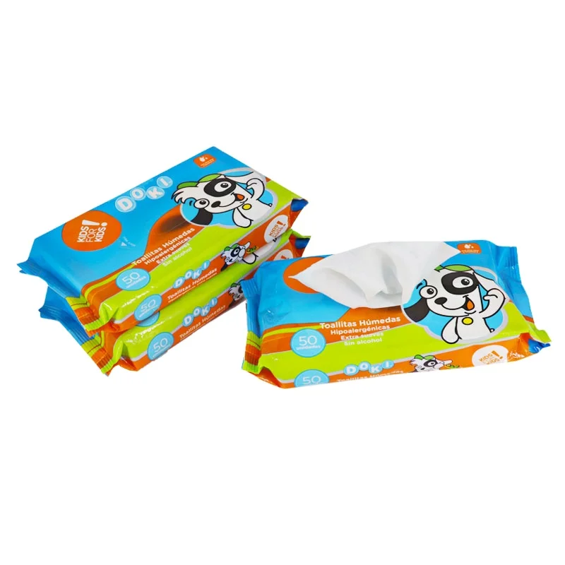 Haiji Chinese Supplier Sunscreen Wipes Nonwoven Strips Daily Lady Use Facial Tissue Wet Wipes