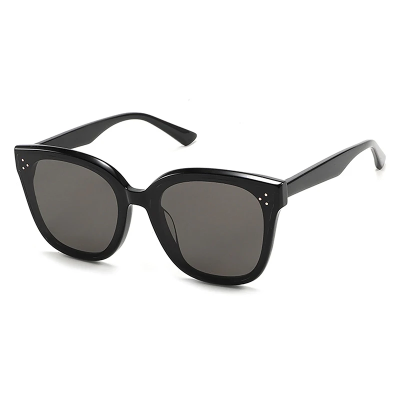 European And American Retro Acetate Large-frame Sunglasses Men And Women Black Female Sunglasses Wholesale Made In China