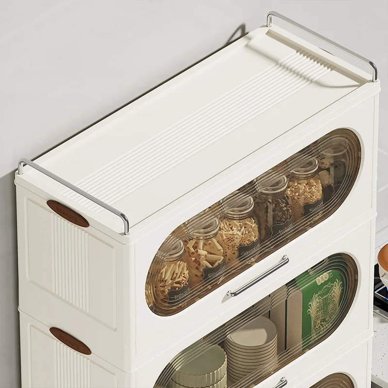 Jeko&Jeko Heavy Duty And Easy To Assemble Plastic Foldable Modern Kitchen Cabinet