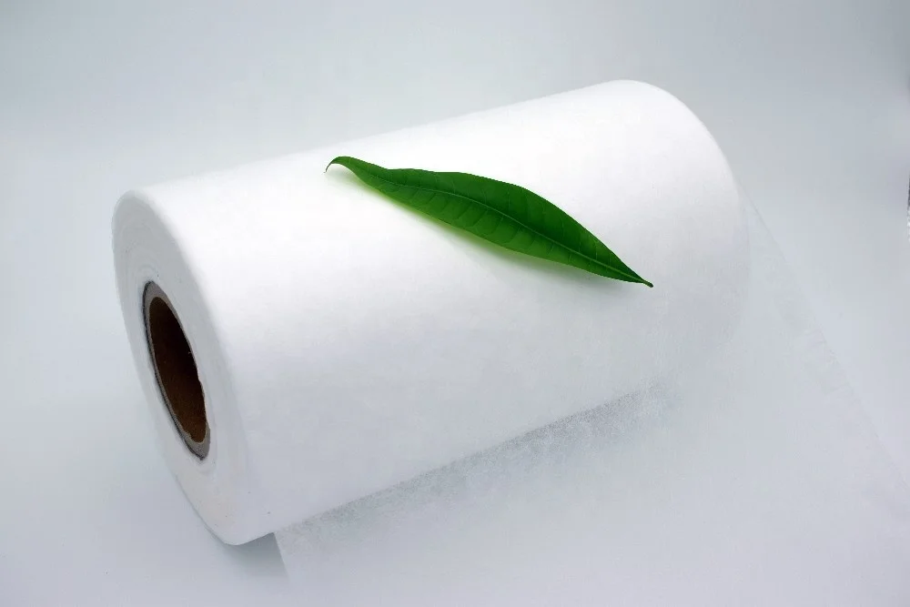 Hydrophobic SMS spunbond Fabric baby diaper raw materials 3d embossed nonwoven napkin pad super soft nonwoven