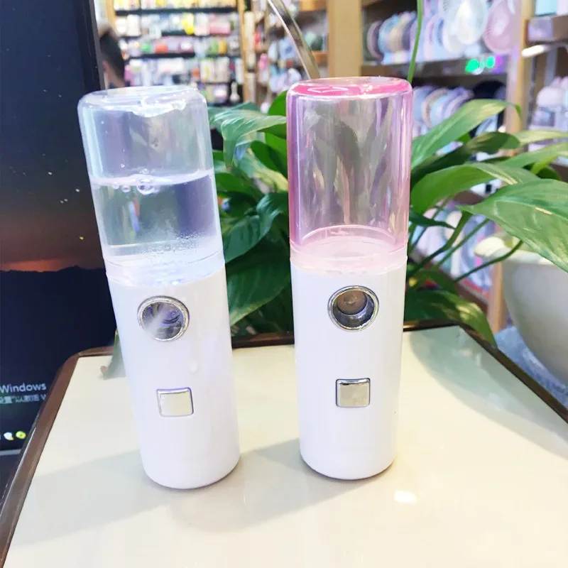 
Face Stream Beauty Spray Hand-held Water Machine Moisturizing Nano Ionic Mist Face Humidifier Sauna Facial Pore Cleansing Tool 