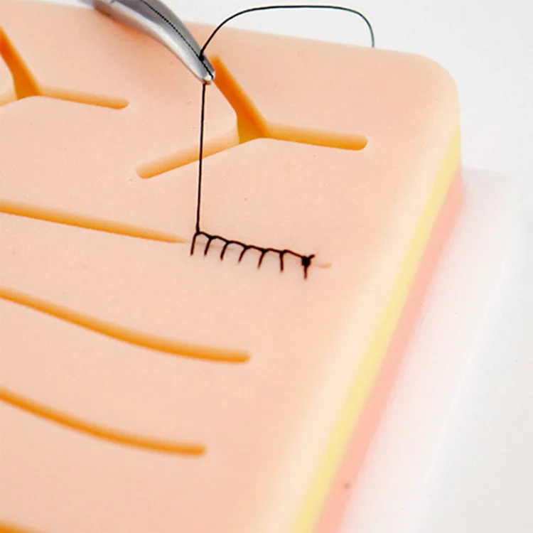 surgical instrument package doctor student skin simulation suture needle simulation silicone