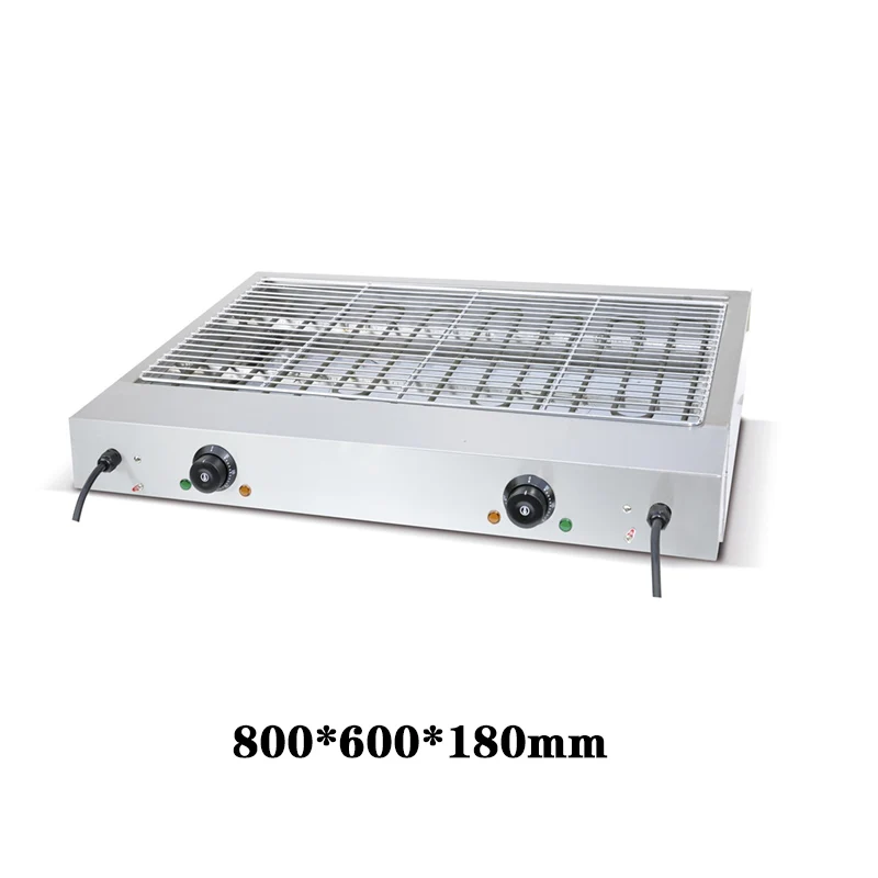 Stainless Steel Electric Smokeless Barbecue Oven Mini Toaster Oven for Household Hotel Use Bake Warm Function Gas Power Source