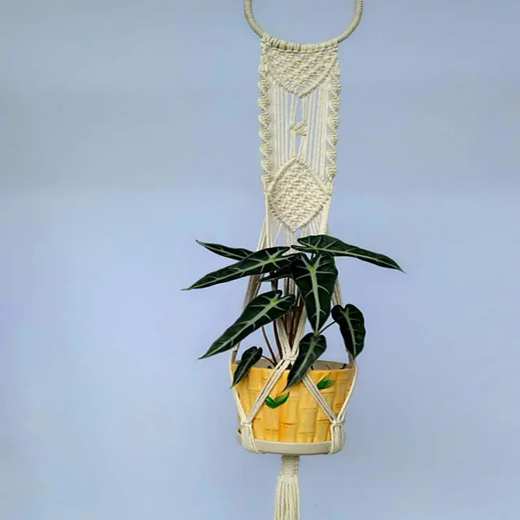 Plant hanging macrame plant hanger , cotton macrame for home decor