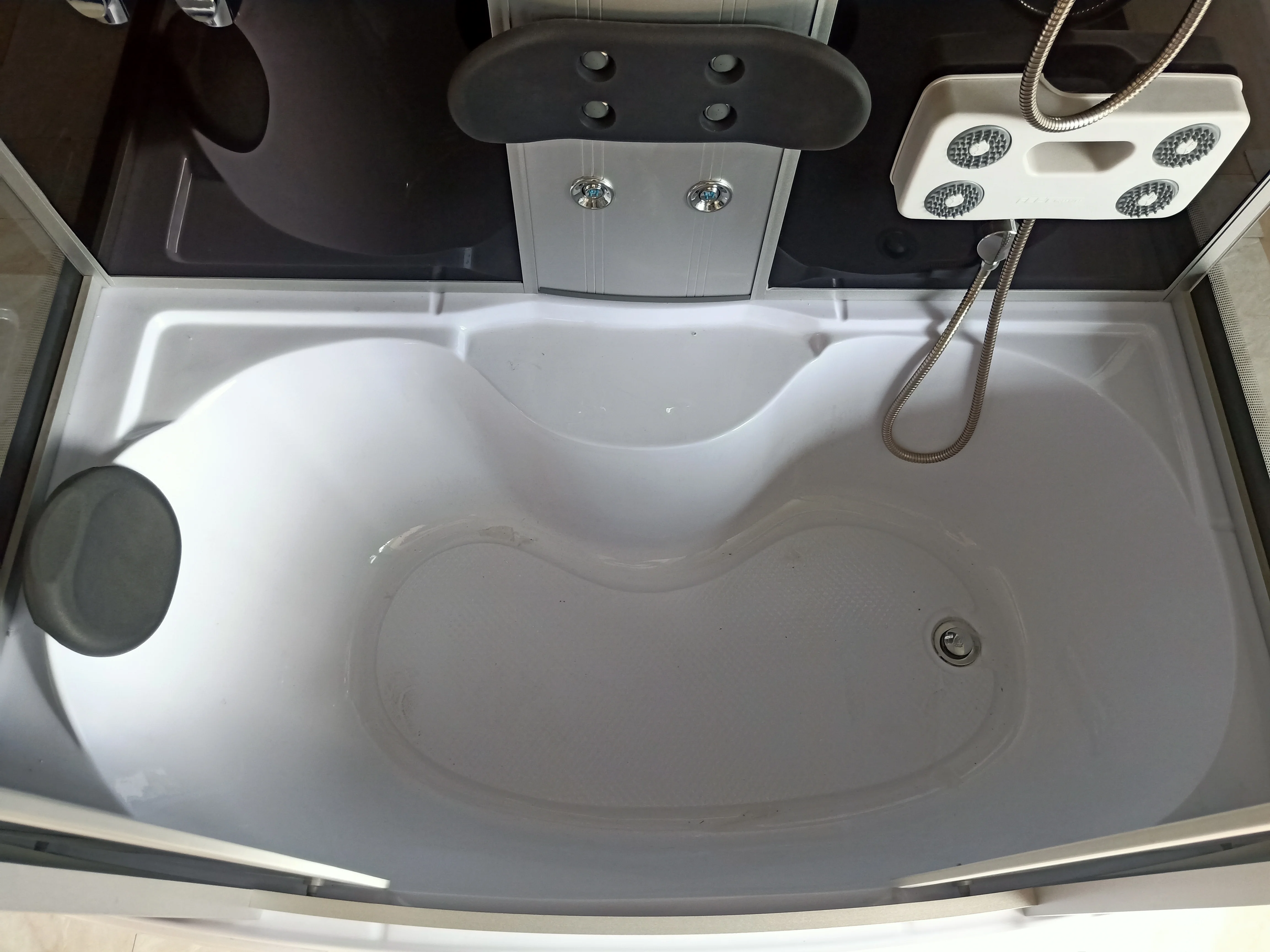 
Luxury 1500mm steam massage sliding door hydro shower cabin 