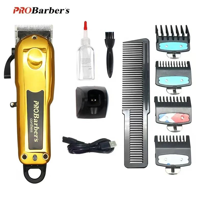 2024 private label Barber Clipper Cordless Professional Hair Clippers Rechargeable Hair Trimmer For Men